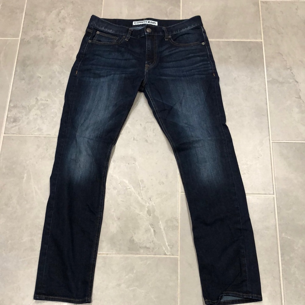 Men’s Express Jean, size 32x32, slim fit, slim leg
